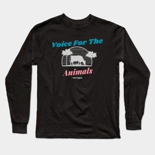 Voice For The Animals Go Vegan Long Sleeve T-Shirt